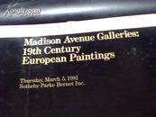 英文原版1981年苏富比拍卖图录： 19th Century European Paintings