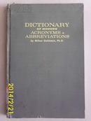 英文原版：Dictionary of Modern Acronyms&Abbreviations 63年布面精装，16K本9品，极度稀缺