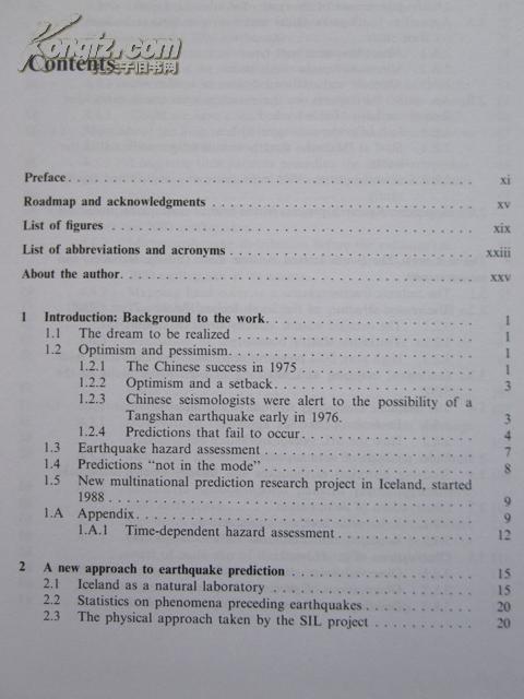 Advances in Earthquake Prediction: Research and Risk Mitigation（货号TJ）地震预测进展：研究和风险缓解