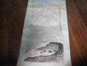 上海画家王乐天画<更喜眠山千里雪>1975年作尺寸76x54cm