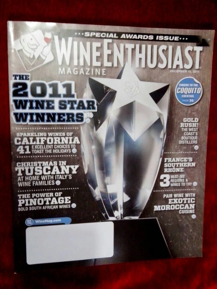WINE ENTHUSIAST MAGAZINE  2011/12/15 葡萄酒爱好者 葡萄酒杂志