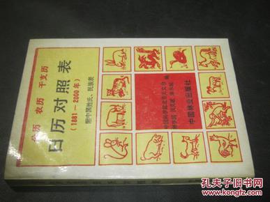 公历 农历 干支历 日历对照表:1881年～2000年