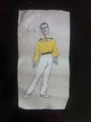 1960年手绘杂技团服装设计手稿