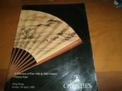 CHRISTIES---佳士得1995-中国十九二十世纪扇面拍卖目录