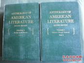 ANTHOLOGY OF AMERICAN LITERATURE SECOND EDITION美国文学选第二版 卷一1-2、卷二1
