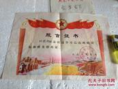 脱盲证书 南通市教育局 1981年