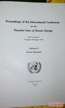 PEACEFUL USES OF ATOMIC ENERGY联合国第二届和平利用原子能国际会议录（第3卷）（英文原版）