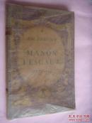 MANON LESCAUT 法国古典名著《曼侬•莱斯戈》 法文原版。民国旧书