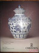 纽约佳士得1995年3月23日精美中国陶瓷器工艺品拍卖图录 christies fine chinese ceramics and works of art