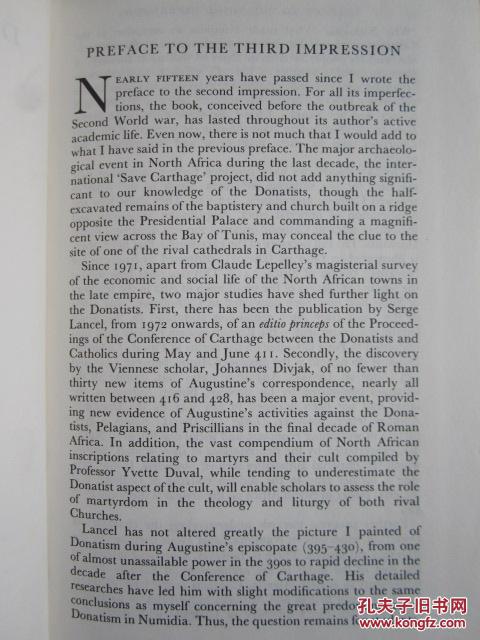 The Donatist Church: A Movement of Protest in Roman North Africa（Oxford Scholarly Classics）多纳图派信徒教会：古罗马统治时期北非的抗议运动（牛津学术经典丛书；货号TJ）