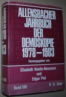☆德语原版书 Allensbacher Jahrbuch der Demoskopie 1978-1983