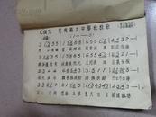 江西定南县民国1943年了6月定南中学同学录