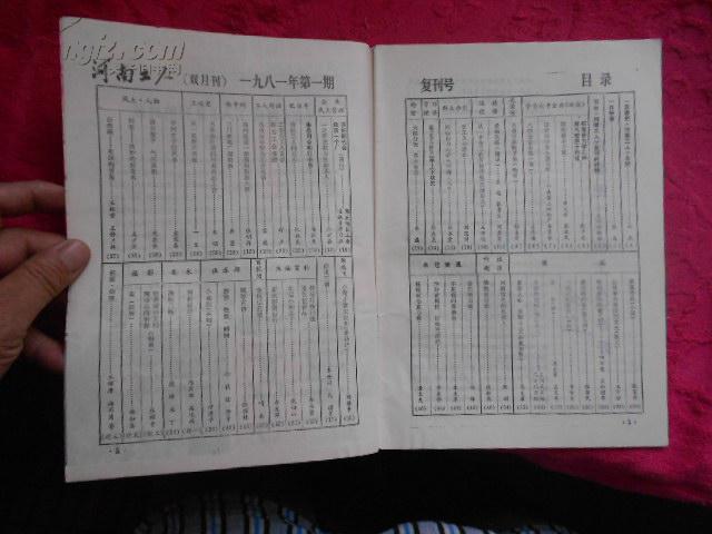 点击查看原图 复刊号:河南工人1981年第1期