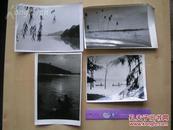 老照片【80年代，南京玄武湖艺术照片，4张】大尺寸