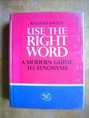 美国原装词典 英语同义词辞典 Synonyms dictionary Use The Right Word - Modern Guide To Synonyms