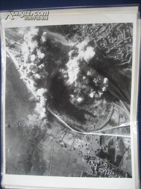 1944年飞虎队陈纳德轰炸香港长沙开封河北内蒙东北等地（在中国的日本占领区）--原版照片