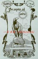 “西班牙新艺术代表”亚历山大•德•里克尔（Alexandre de Riquer)木刻藏书票—《雄鹰》 1902