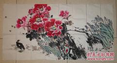 杨仁春 常德桃源著名画家 国画作品（70厘米X136厘米）
