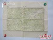 西安    清代地图带有州府内容  明治43年 1910年 彩色印制 地图一幅 尺寸46*57,厘米