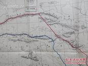 西藏资料早期  1914年 影印 地图一幅  划境的内容  尺寸78*62