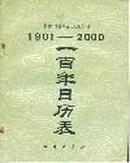 一百年日历表 1901-2000