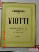 老乐谱 edition petersNr.1100b viotti violinkonzert Nr.23 (mit kadenzen) g dur -g major -sol majeur