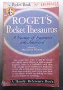 Roget's pocket thesaurus(罗杰斯口袋词典）英文原版口袋书