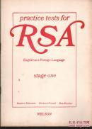 PRACTICE TESTS FOF RSA ENGLISHAS A F OR EIGN LANGUAE（应英国皇家文学会英语考试练习用测试题）第1.2.3.阶段