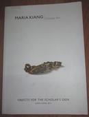 2011年MARIA KIANG chiese Art   （MARIA KIANG  展品图录，文房、把玩、香器、供石等）江苑仪