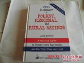 精装英文原版：NTC's Dictionary of Folksy, Regional and Rural Sayings（NTC的平易近人的字典、地区和农村语录）