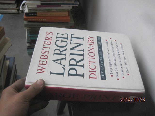 WEBSTER\'S LARGE PRINT DICTIONARY     精装 98224