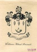 英国19世纪贵族纹章书票之William Albert Burnett家族