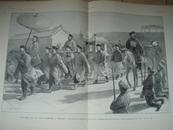 z老画报，1902年，庚子事变平复后，大幅石印版画，慈禧太后回銮图，另有枪械制作、气球测航等图文