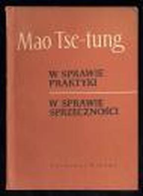毛泽东著1954年波兰语《在实践中与矛盾的情况下》