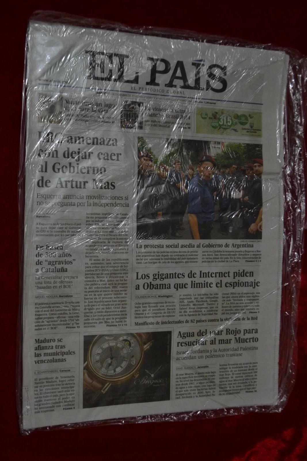 EL PAIS EL PAÍS: el periódico global en español 西班牙国家报 2013  NO.13313