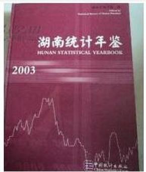 (A-2-75)【旧书9新】湖南统计年鉴 2003