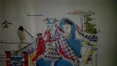 杨家埠木版年画版画大全之128*白蛇传故事金山寺