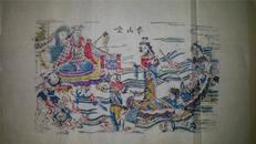 杨家埠木版年画版画大全之128*白蛇传故事金山寺