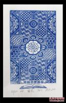 包邮限量 洪凯版画藏书票 《窗花》