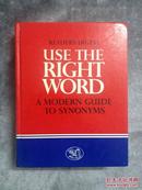 Use The Right Word  A Modern Guide To Synonyms 早川同义词 英语同义词辞典