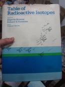 【物理学】 Table of radioactive isotopes 放射性同位素表格 英文原版  B1T