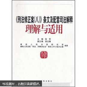 《刑法修正案（八）》条文及配套司法解释理解与适用