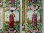 1719年《大清国各省居民与服饰》/ 手工上色铜版画/ 尺寸: 47.5*42厘米