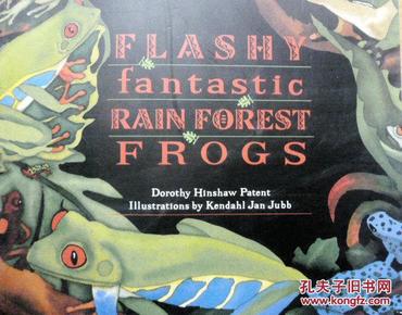 英文原版    少儿绘本   Flashy Fantastic Rain Forest Frogs         热带雨林青蛙