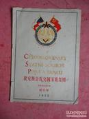 1955年 捷克斯洛伐克国家歌舞团 节目单【戏单类 】