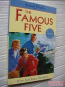 Famous Five 8: Five Get into Trouble by Enid Blyton 著 英文原版大32开