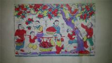 杨家埠木版年画版画大全之152*改革题材胜利果实