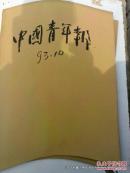 老报纸收藏：中国青年报1993年10月份合订本国庆版