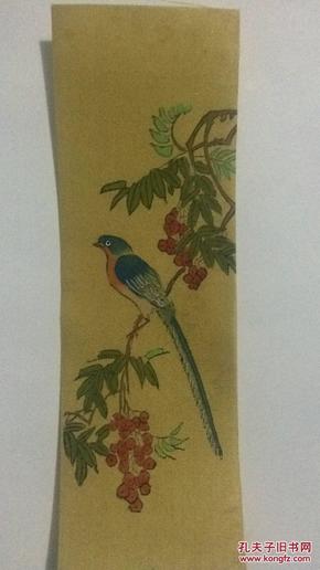 美术绢画（原美术厂做四幅屏用）花鸟1