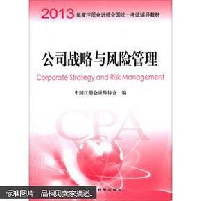 2013年度注册会计师全国统一考试辅导教材：公司战略与风险管理